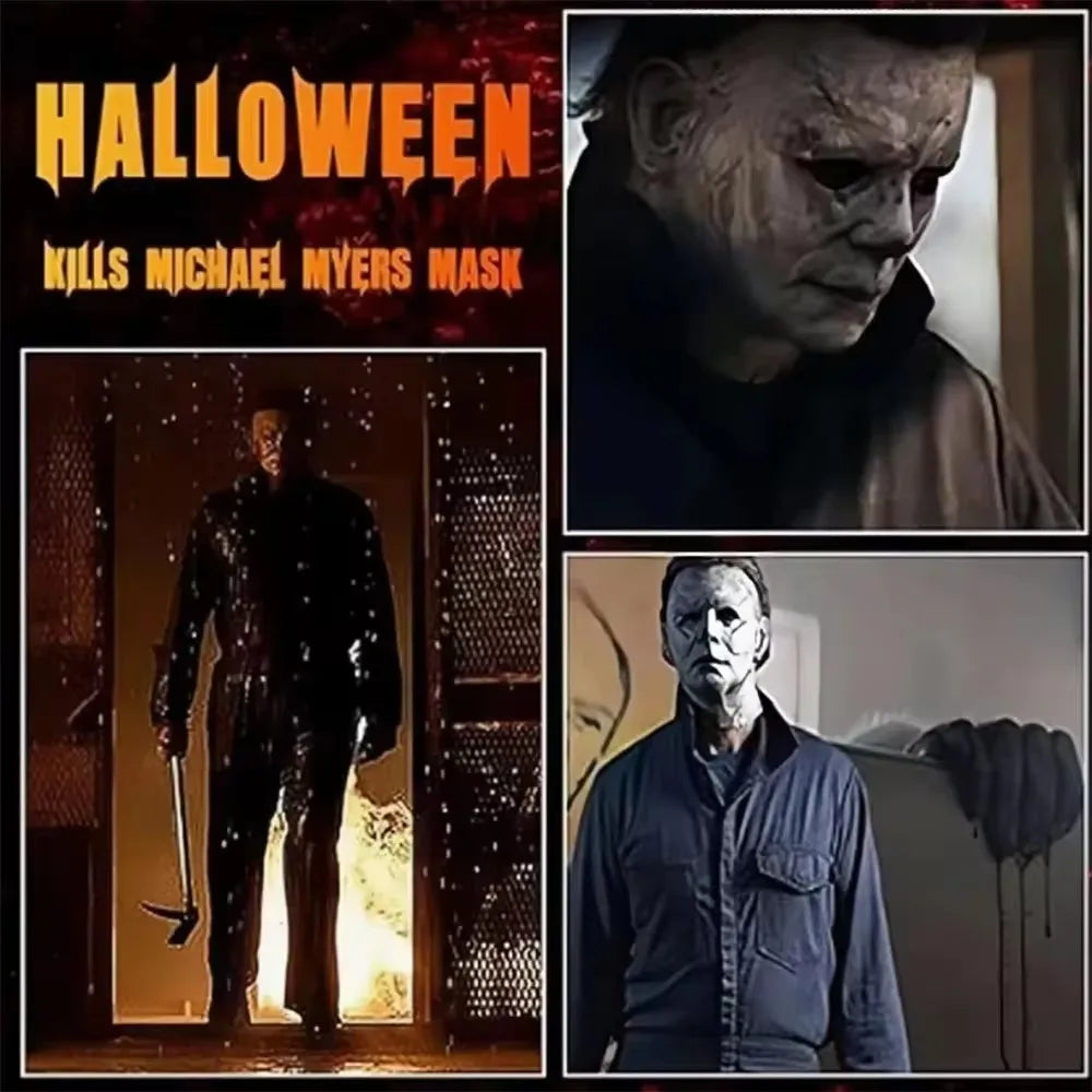 Eng siliconen cosplaymasker van Michael Myers met littekens van brandwonden, dat het hele gezicht bedekt, Halloween-horrorrekwisiet 2026