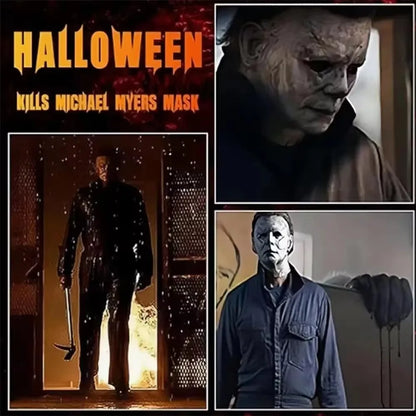 Eng siliconen cosplaymasker van Michael Myers met littekens van brandwonden, dat het hele gezicht bedekt, Halloween-horrorrekwisiet 2026