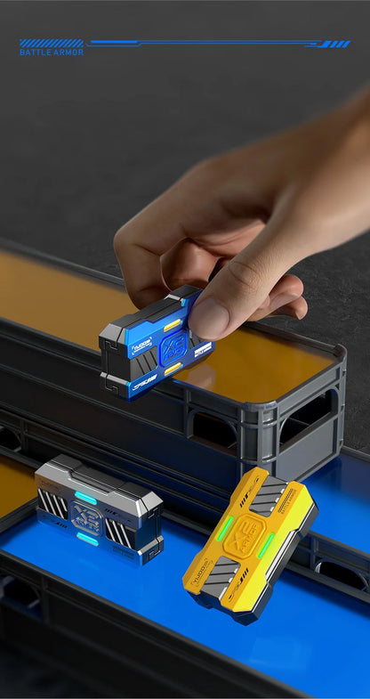 Leuchtendes Schieberegler Metall Fidget Spielzeug EDC Stressabbau