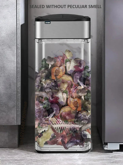 Trash Can 20L Stainless Steel Sensor Kitchen Bin Hands Free