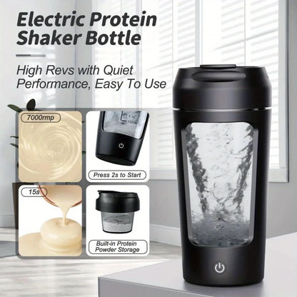 Protein Shaker Bottle 500ml USB-C Rechargeable Electric Mixer Cup Gym Outdoor Fall 2025 Fast Smooth Blends