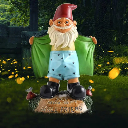 Statua Gnomo da Giardino Figurina Esterna Decorazione Fiabesca Giardino Estate 2026 Decorazione Unica per Cortile
