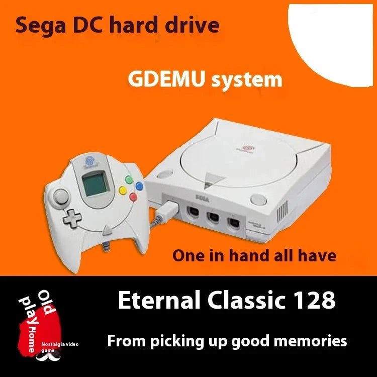 Dreamcast DC Retro Game Console - 128G/64G/32G HDD, Original GDEMU Games, Classic Gaming Experience