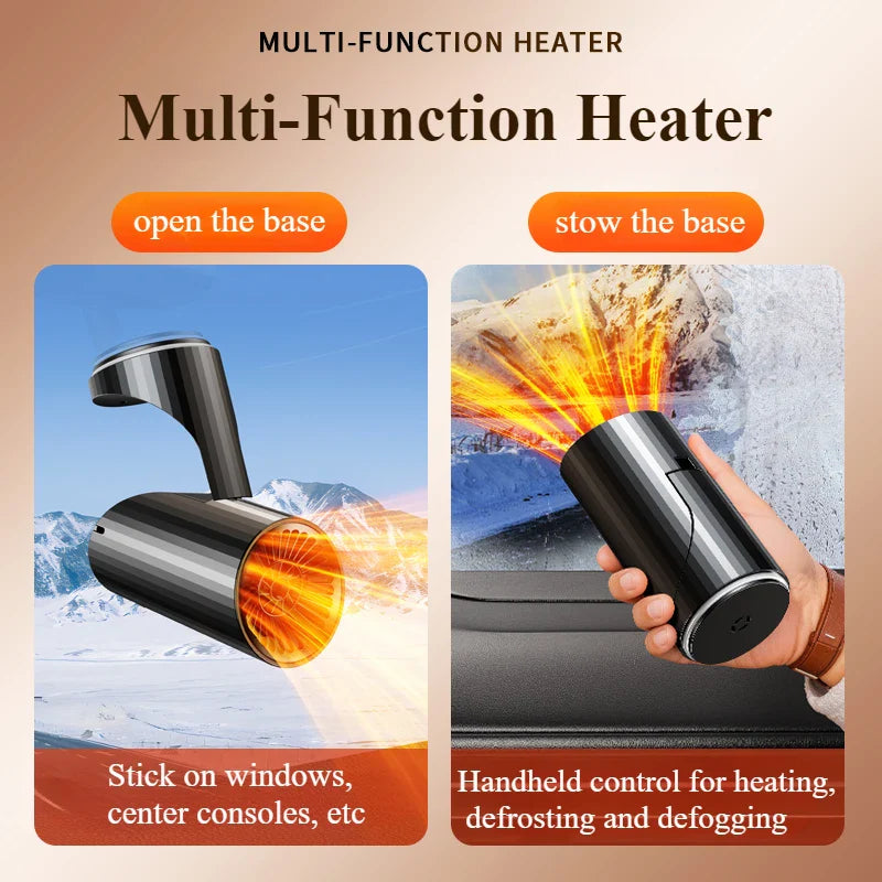 Car Heater Defogger 360 Rotatable Portable Plug In 24V 12V Quick Cabin Warmth Winter 2025