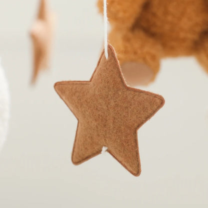 Baby Crib Mobile Wooden Nursery Newborn Sensory Toys