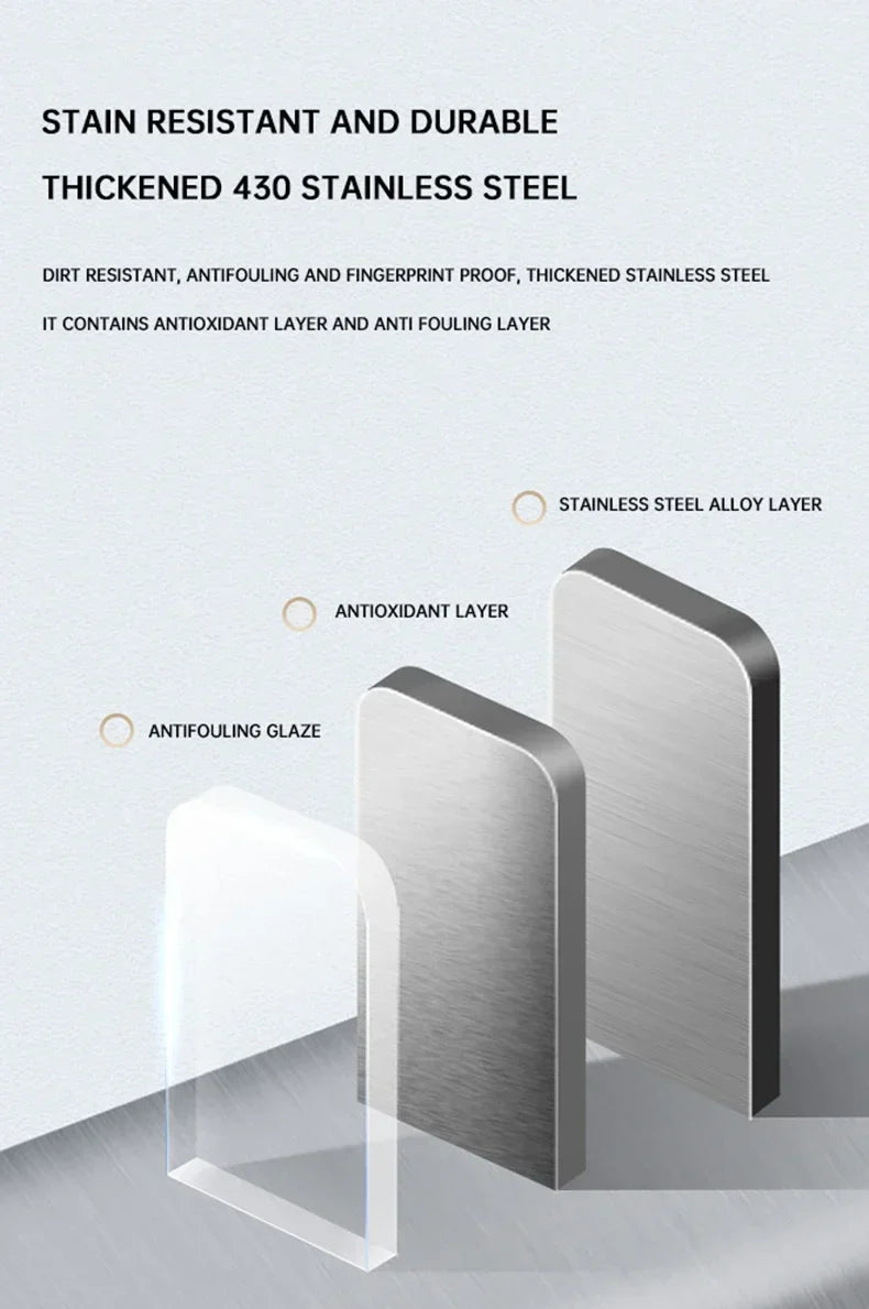 Trash Can 20L Stainless Steel Sensor Kitchen Bin Hands Free