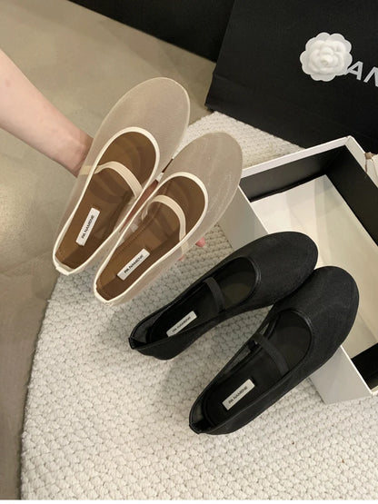 Zapatos planos Mary Jane ligeros para mujer - Malla superficial, casual