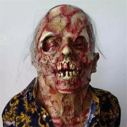 Zombie Maske Latex Full Face Skrekk Maske Halloween2025 Skummel