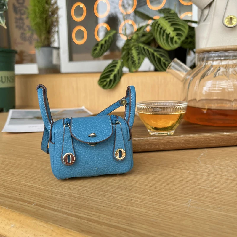 1+1 Free Birkin Inspired Mini Hand Bag - Leather Fashion Bag Charm