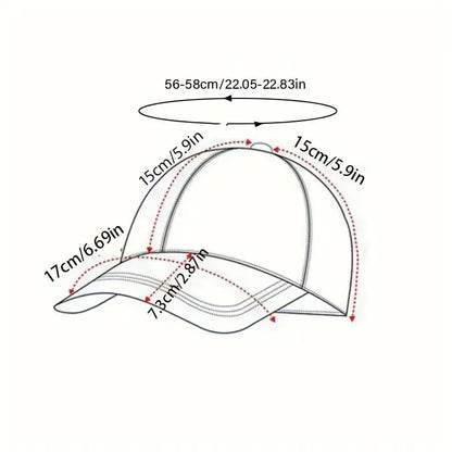 Classic unisex embroidered baseball cap – casual sun hat for outdoor sport & everyday wear