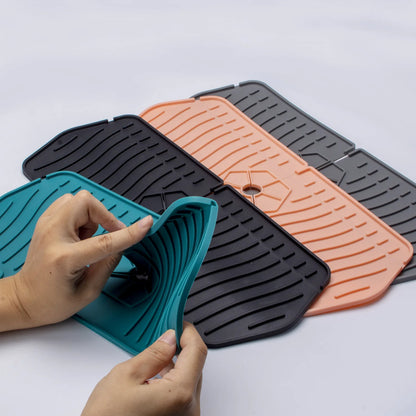 Tappetino para schizzi per lavandino in silicone protettore per piano di lavoro