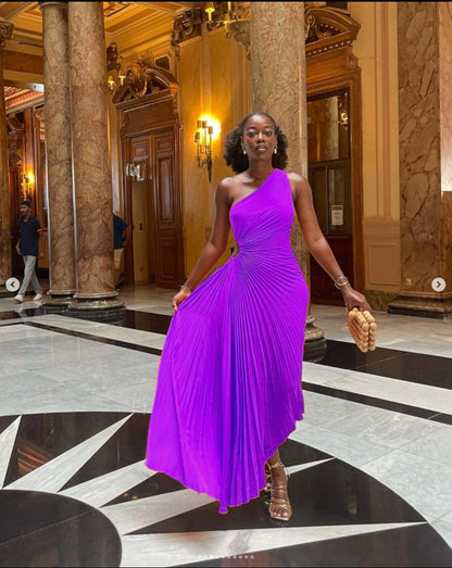 Variant image for Elegant White Satin Midi Dress for Women, Timeless Design for Parties and Special Occasions-41