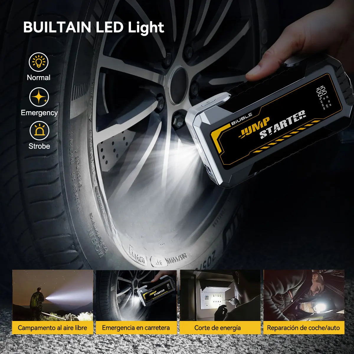 Jump Starter Power Bank 12V Car Booster Portable Emergency Charger Fall 2025 Gift Idea