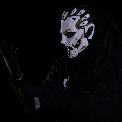 JAUPTO punk Witcher PVC-cosplaymasker voor het hele gezicht, hoogwaardig feestattribuut, Halloweenaccessoire 2026