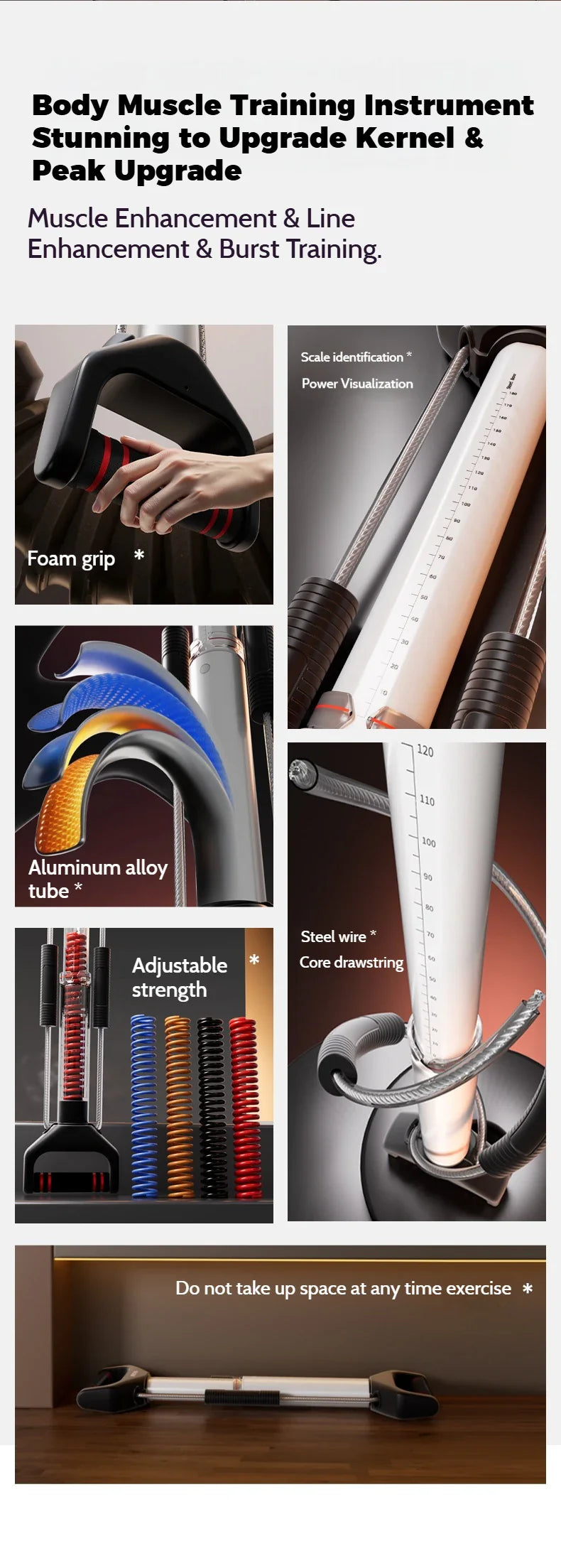 Adjustable Muscle Trainer Full Body Resistance Bands