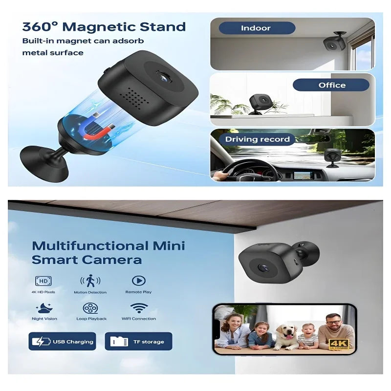 Mini WiFi Camera Motion Detection Security Cam Fall 2025 Remote Monitoring And Easy Setup