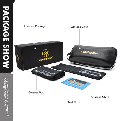 Photochromic Sunglasses Rimless Polarized Driving Night Vision Anti Glare Summer 2025