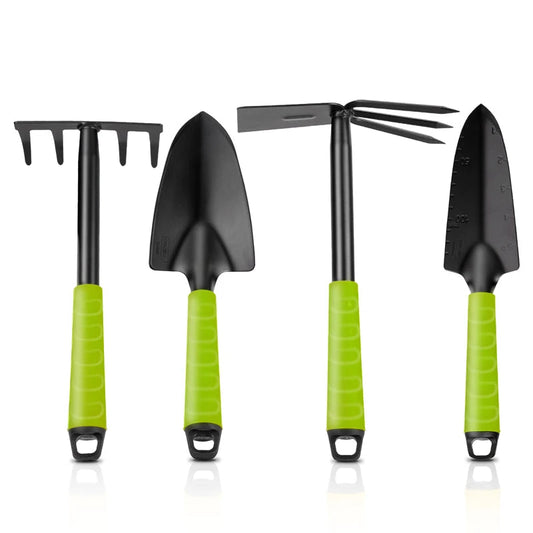 Garden Tools Set for Home Gardening - Multifunctional Shovel, Rake, Trowel for Succulents and Flowers