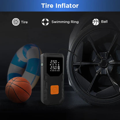 Auto Starthilfe 4-in-1 Tragbare Powerbank Luftkompressor Schnellladung 12V Notfallstarter Herbst 2025 Geschenk