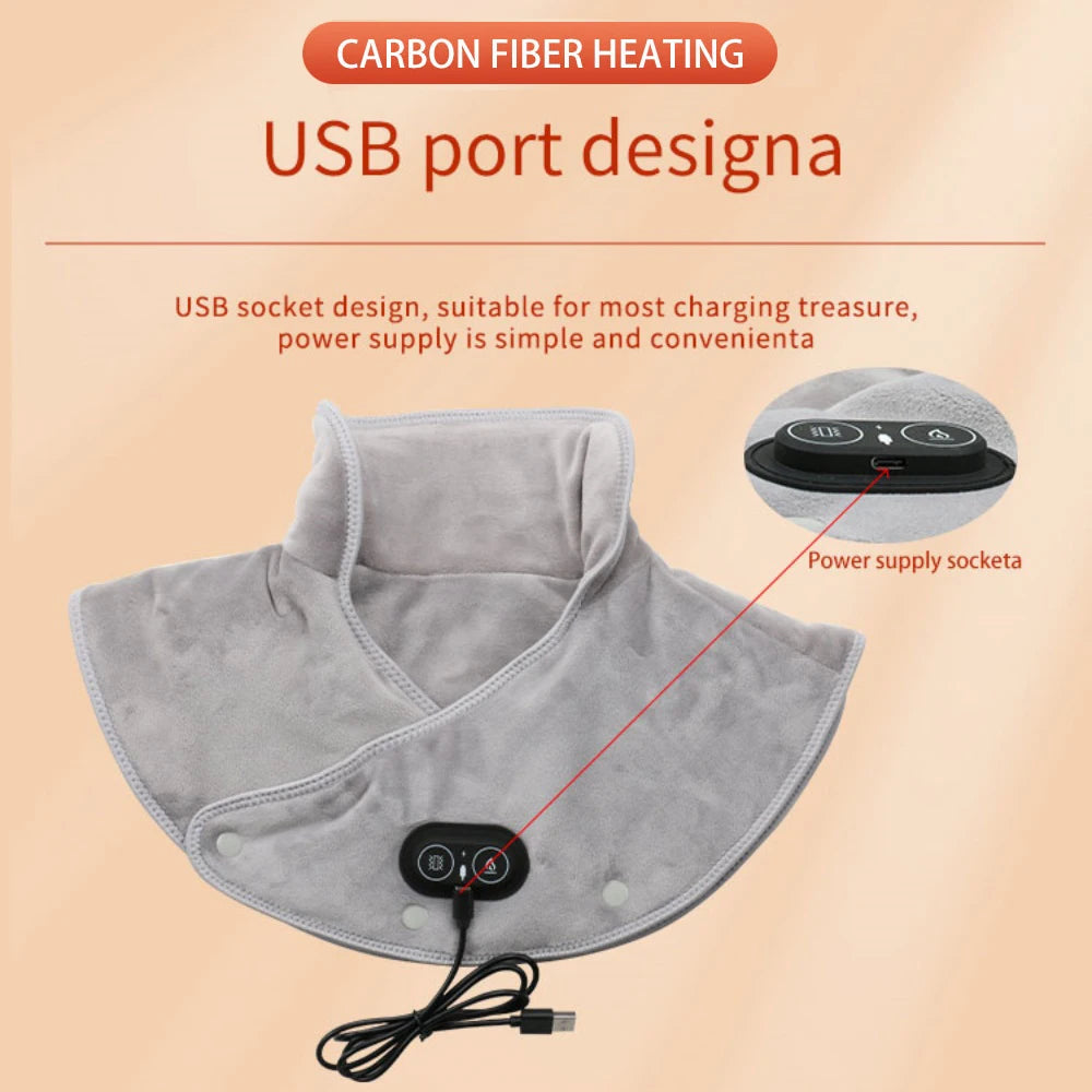 Neck Shoulder Heating Massager Infrared Vibration Therapy Pad – Pain Relief 2026