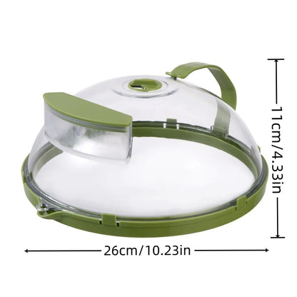 Microwave Cover 10 Inch Clear Splatter Cover With Steamer