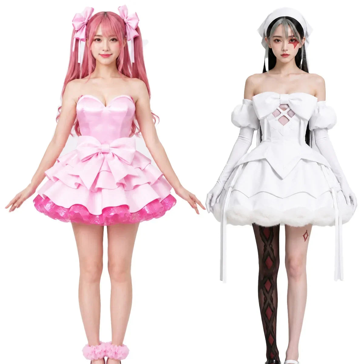 Alien Stage Zombie Mizi Sua-cosplaykostuum, complete set met witte jurk voor vrouwen en volwassenen, Halloween 2026
