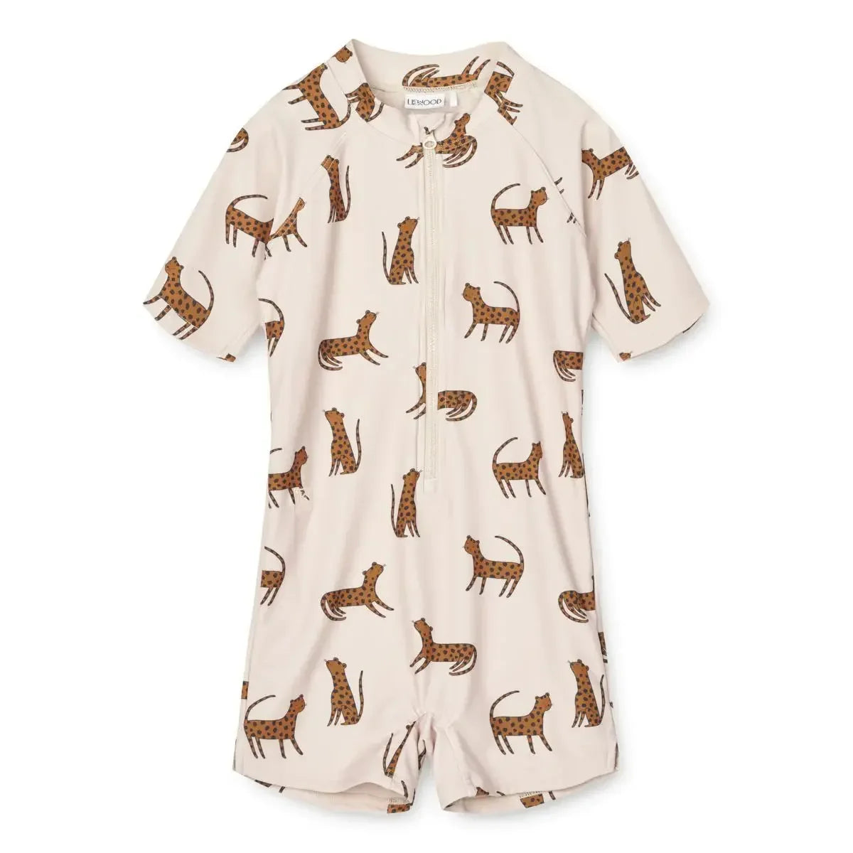 Quick-dry Kids’ Swimwear Set – Rash Guard & Hat, Nylon, Cartoon Seagull Star Print, Beach Holidays