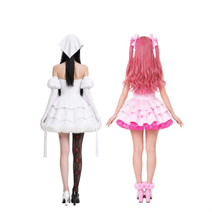Alien Stage Zombie Mizi Sua-cosplaykostuum, complete set met witte jurk voor vrouwen en volwassenen, Halloween 2026