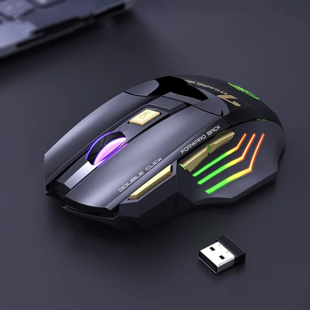 Wireless Gaming Mouse 3200DPI Dual Mode Rechargeable