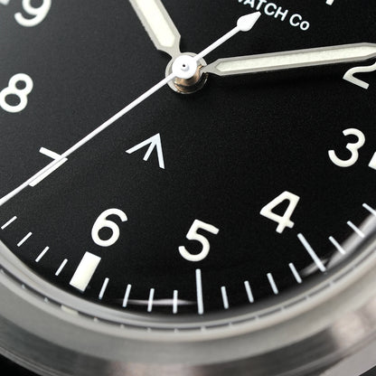 36mm Field Watch Sapphire Crystal VH31 Sweep Quartz