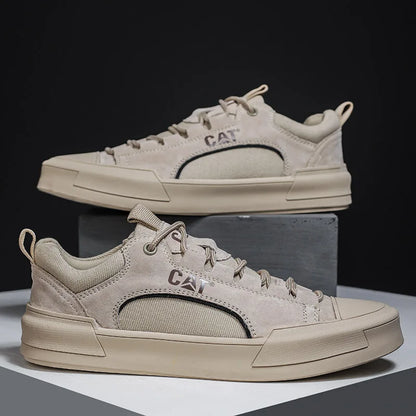 Durable men's outdoor sneakers - anti-slip wear-resistant fabric upper, for hiking and casual everyday