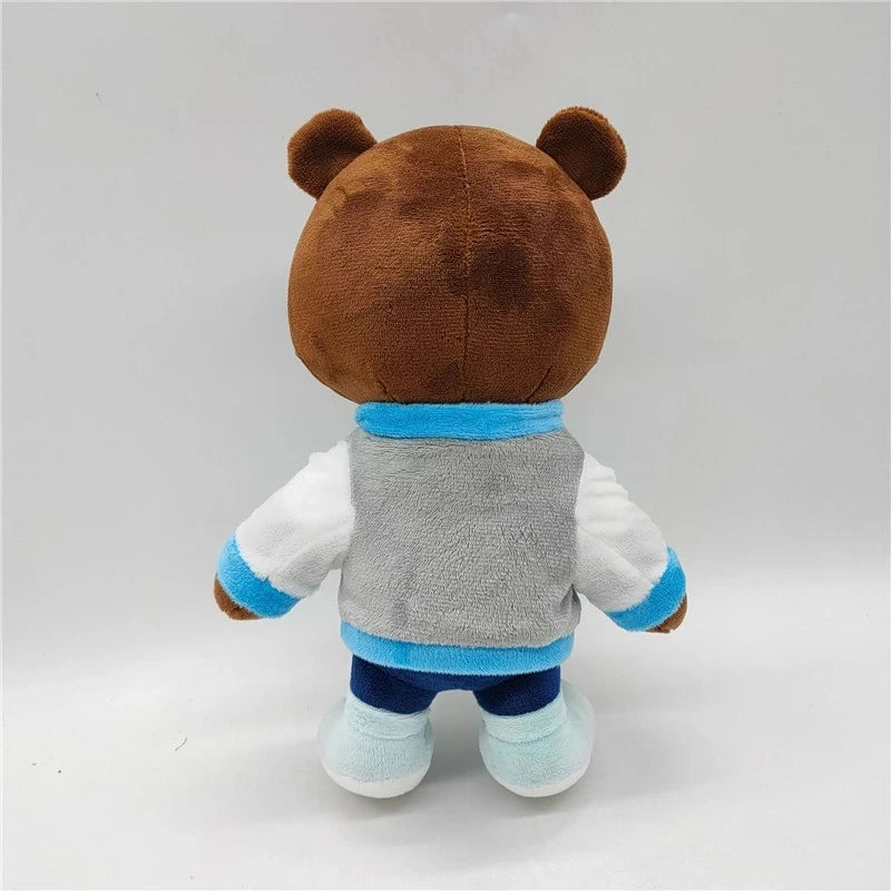 Kawaii Kanye West Dropout Bear Plush Toy - 26cm (10.2 inch) Soft Stuffed Teddy Bear for Graduation Decor, Unique Birthday Gift for Fans