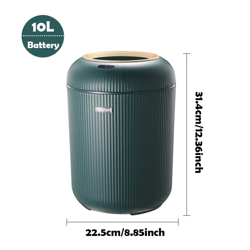 Automatisk liten plastpapperskorg med rörelsesensor - smart hemavfallbehållare, handsfree hygien 2025