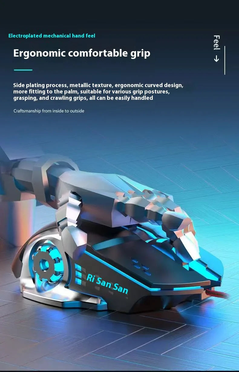 Draadloze Oplaadbare Gaming Muis Bluetooth Stil Achtergrondverlichting