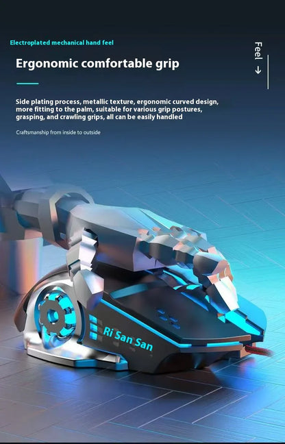 Draadloze Oplaadbare Gaming Muis Bluetooth Stil Achtergrondverlichting