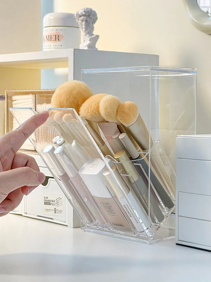 Make-upkwastenhouder met deksel acryl organizer doos grote capaciteit verdeler opslag stofvrij val 2025 cadeau