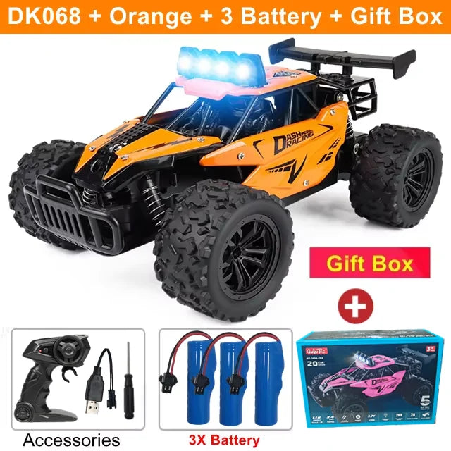 Remote Control Car Drift 1:16 Off Road Alloy Truck 2.4G Radio LED Lights High Speed Fall 2025 Gift For Kids