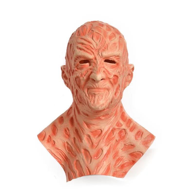 Freddy Krueger Latex Cosplay Headgear and Razor Gloves Set for Adults Halloween 2026