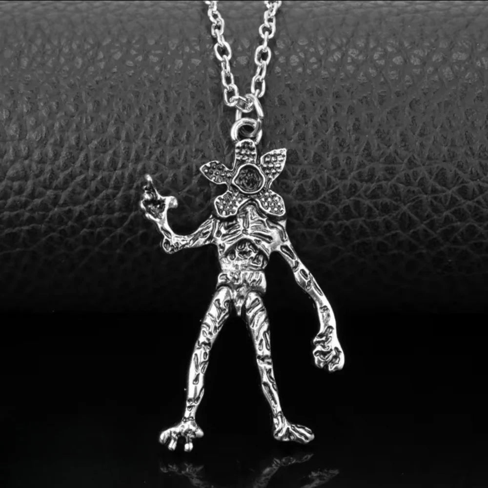 Monster Hanger Ketting 925 Sterling Zilver Ondersteboven Monster Bedel Verstelbaar Valentijnscadeau 2026 Cadeau Klaar