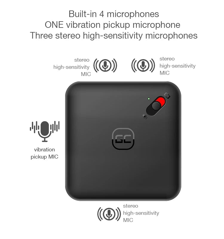 Mini röstinspelare klämma på magnetisk telefon diktafon