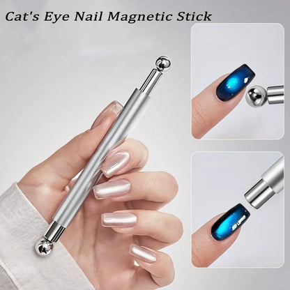 Cat Eye Nail Magnet Double Headed Magnetic Pen Tool For Precise Nail Art Design TikTok Viral Fall 2026