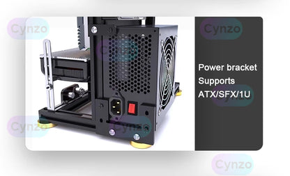 Boîtier PC ATX à cadre ouvert Rack modulaire refroidissement par eau et air