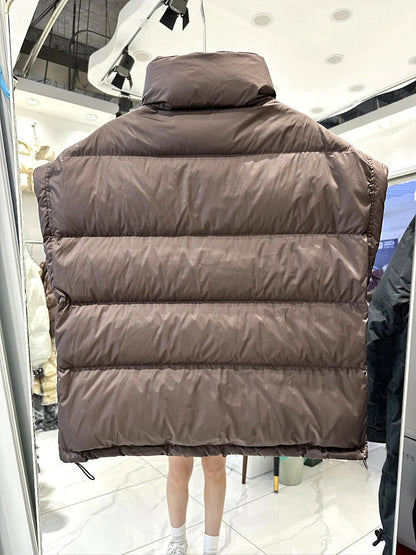 Insulating Women’s Down Vest - Cropped, Duck, Winter