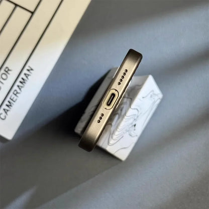 Advanced Electroplated Grille Phone Case for iPhone 16 15 14 Pro Max Plus Luxury Cover