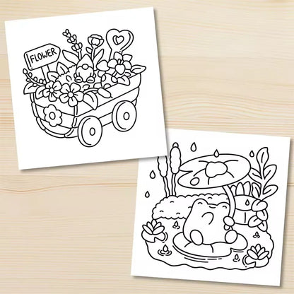 Adult Coloring Book Bold And Easy Cute Patterns Relaxing Gift For Birthday And Party Fall 2025