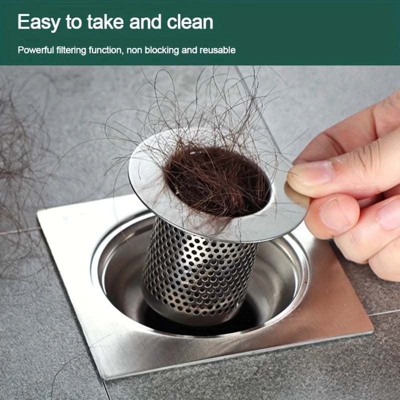 Drain Filter Sink And Shower Drain Catcher Fall 2026 Kitchen And Bathroom Protection Easy Install Hair Debris Block