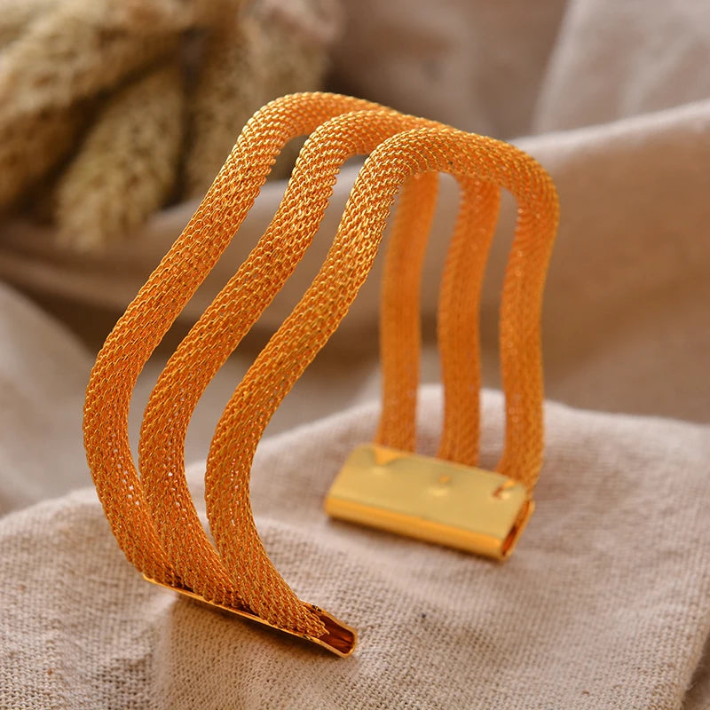 Forgyldte armbånd luksuriøst arabisk bryllupsarmbånd