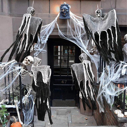 Halloween Skull Skeleton Hanging Decoration Variable Shape Non-Woven Party Outdoor Prop 2026