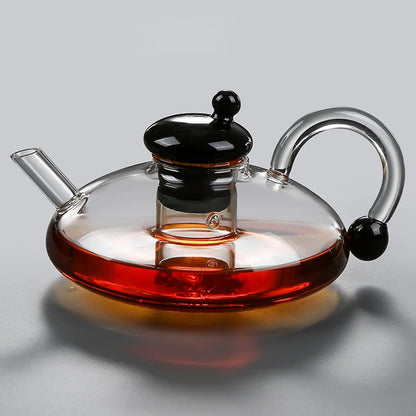 High Borosilicate Glass Teapot Set - Scandinavian Style Heat-Resistant English Tea Set