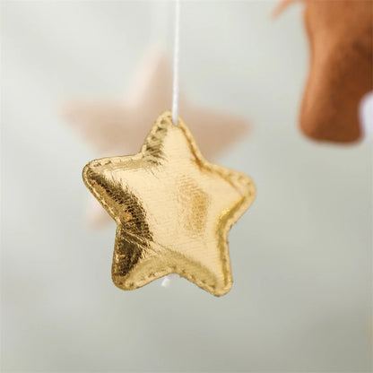 Wooden Felt Animal Crib Mobile With Soothing Calming Music